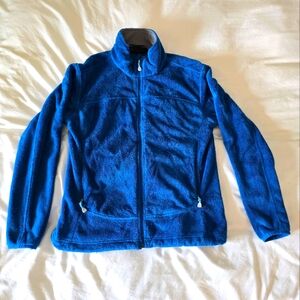 Mountain Hardware blue fleece full zip jacket womens Medium